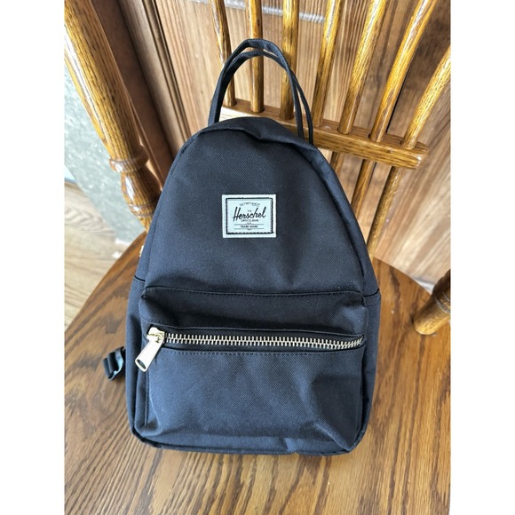 Herschel Supply Co. Nova Mini  Backpack Black Canvas - Picture 1 of 7